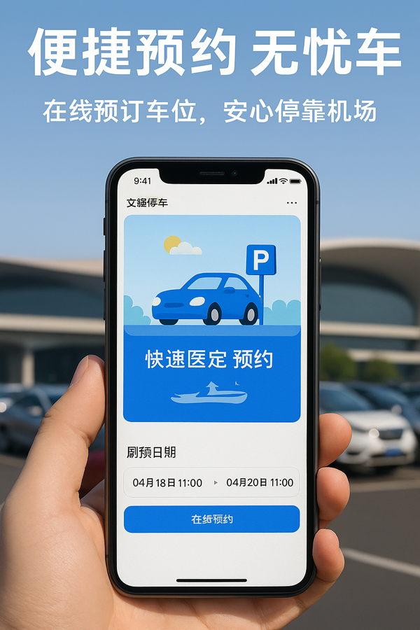 距離大興機(jī)場(chǎng)僅4分鐘車程，停車就選文鋒停車場(chǎng)